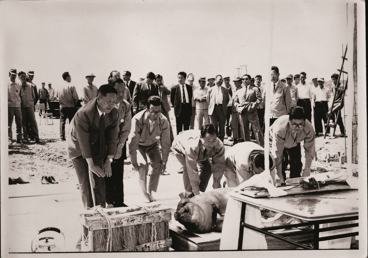 1968 선경화섬 아세테이트 공장 상량식