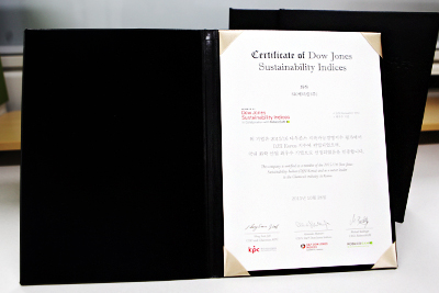 2015 DJSI Korea 화학부문 1위