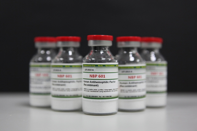 NBP601, Korea’s first bio-based new drug to treat hemophilia; applications for approval have been made in the United States and Europe.