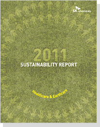 2011년 sk케미칼 지속가능경영보고서표지